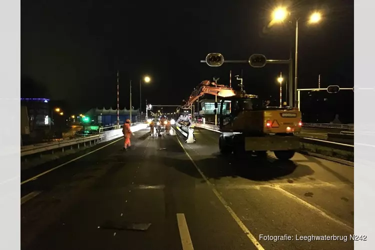 Leeghwaterbrug 14 en 15 mei afgesloten