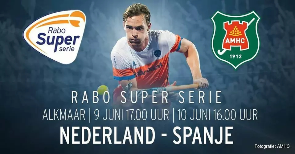 Dit Weekend de Hockeyinterlands Nederland-Spanje bij AMHC