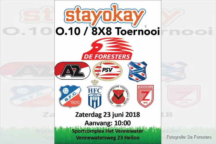 De Foresters organiseert JO10-Toernooi met AZ, PSV en Heerenveen