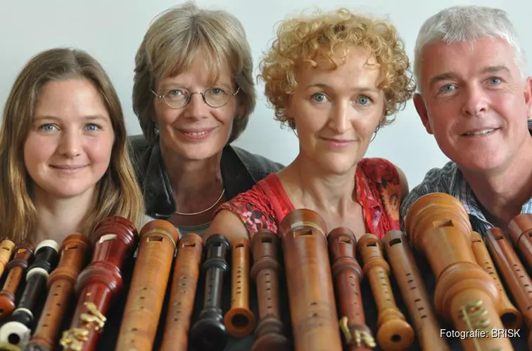 Zondag 8 juli 2018 15.00 uur: Optreden van Brisk Recorder Quartet met het programma &#39;Canção&#39;,  muziek uit Spanje en Portugal.