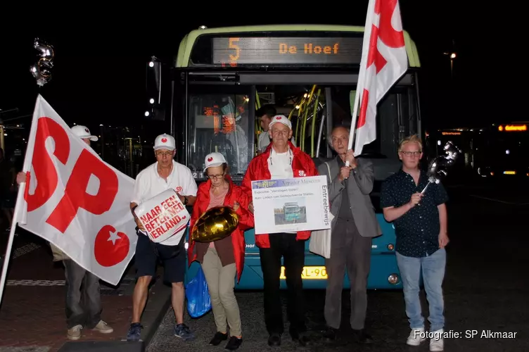 SP bewijst laatste eer aan wijlen buslijn 5 Alkmaar