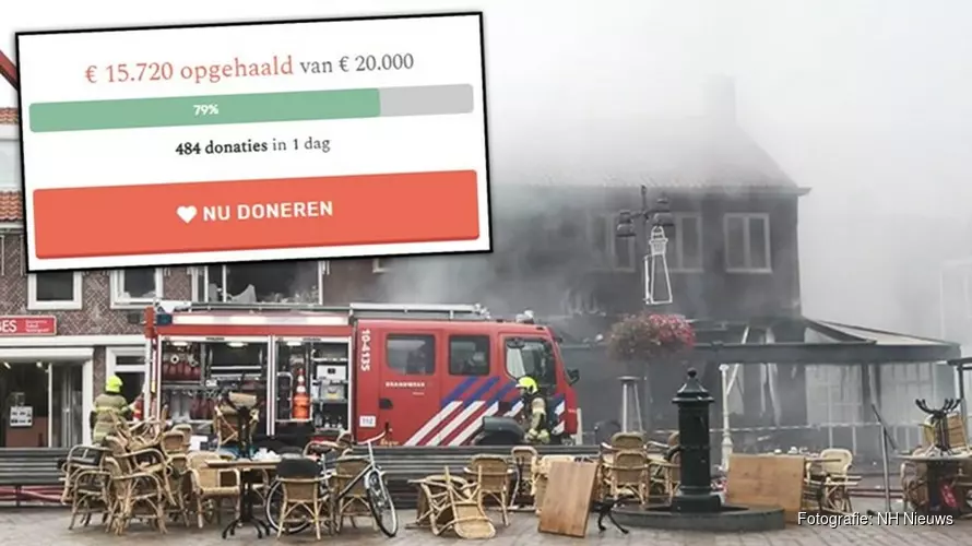 Al duizenden euro&#39;s opgehaald voor verwoest restaurant De Klok