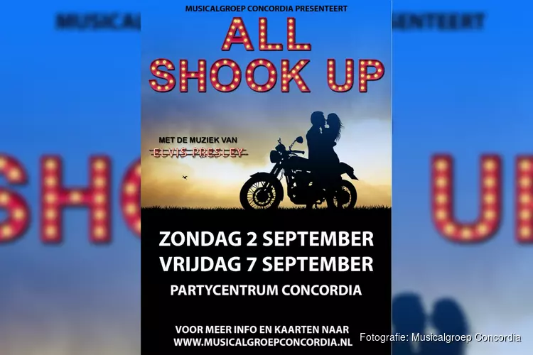 Vrijdag laatste voorstelling All Shook Up door Musicalgroep Concordia