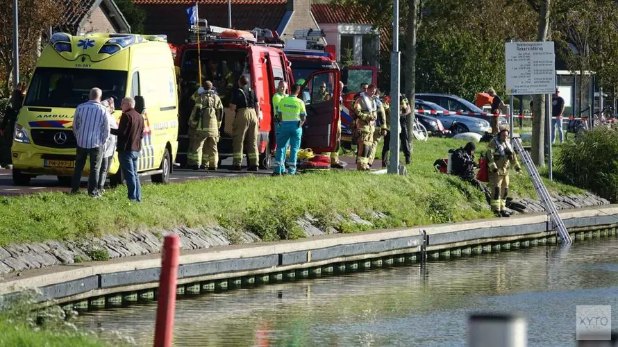 Dode in auto te water N9 ter hoogte van Koedijk