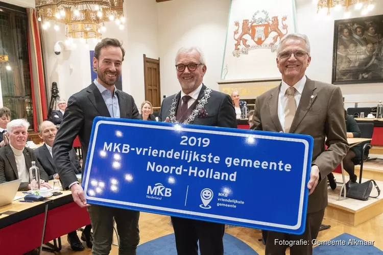 Alkmaar MKB-Vriendelijkste gemeente van Noord-Holland