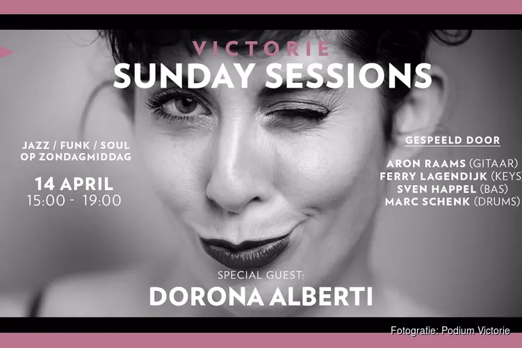 Derde editie Victorie Sunday Sessions met Dorona Alberti (Gare du Nord) op 14 april in Podium Victorie