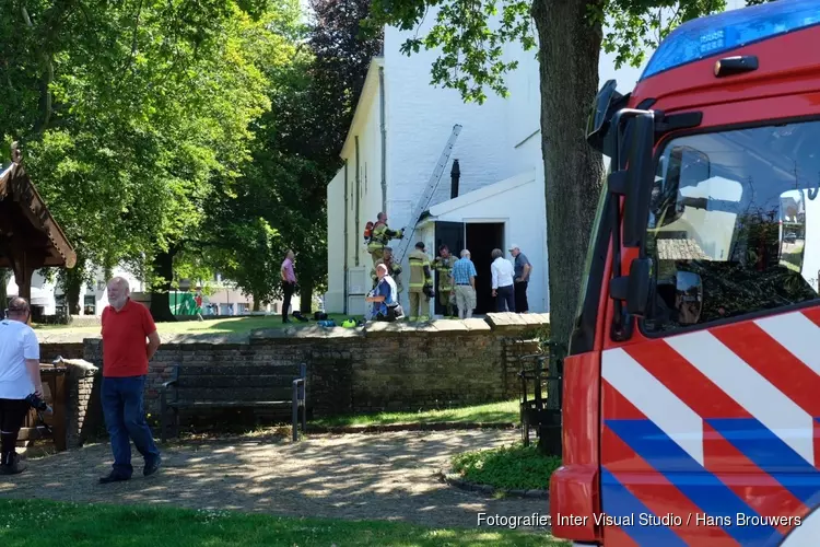 Brandje in Witte Kerk Heiloo