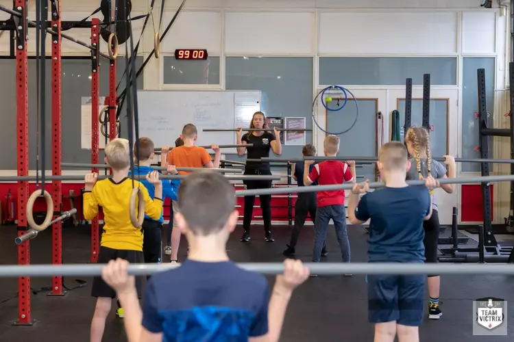 Sportief uurtje crossfit Victrix voor de SBO de Piramide