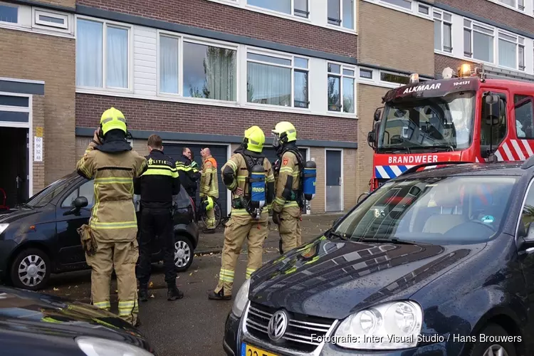 Brand in berging in Alkmaar