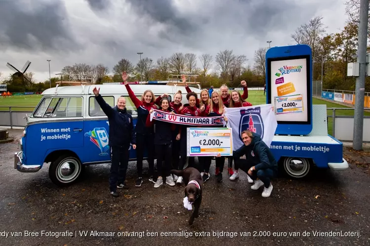 VV Alkmaar ontvangt 2.000 euro extra van VriendenLoterij