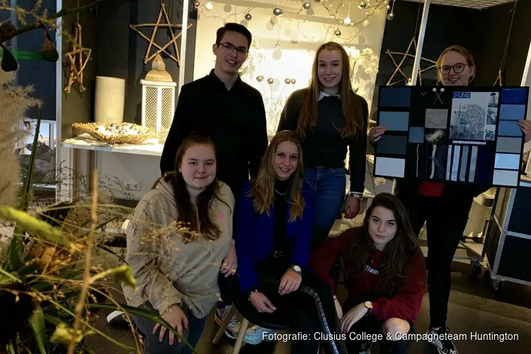 Studenten Bloem & Design openen pop-up kerstwinkel voor Campagneteam Huntington