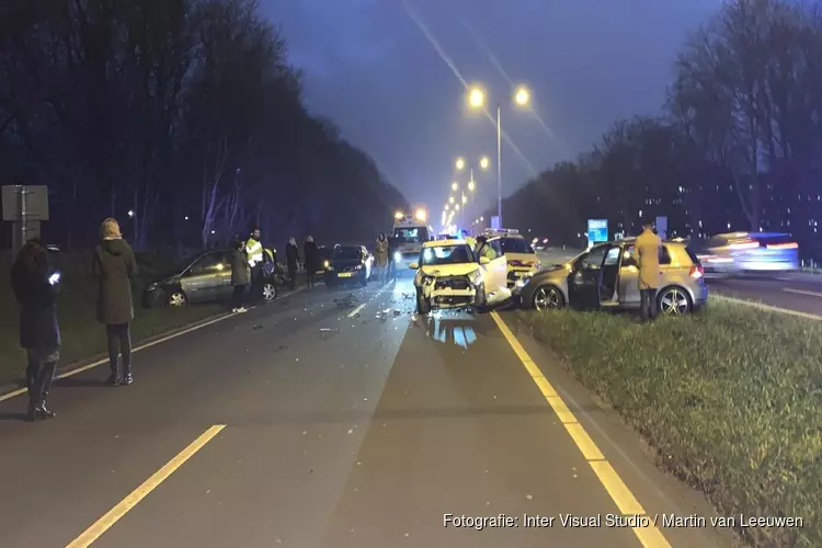 Ongeval met meerdere auto&#39;s op Alkmaarse ringweg