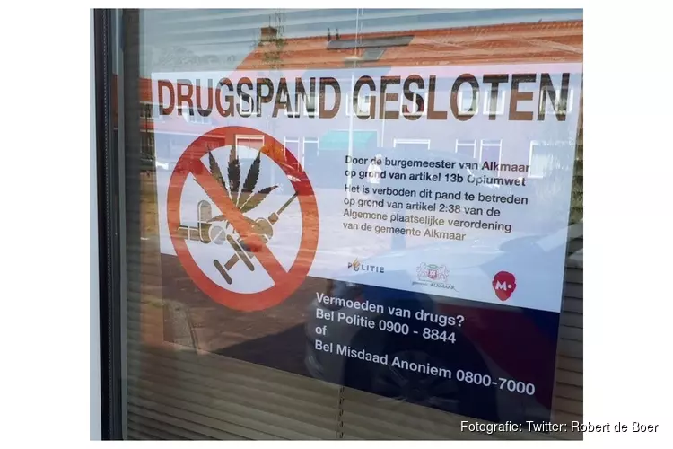 Burgemeester Bruinooge laat drugspand in Alkmaar sluiten