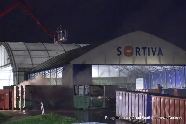 Brand bij Sortiva in Alkmaar