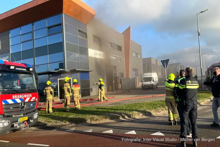 Grote brand aan de Amethiststraat in Alkmaar