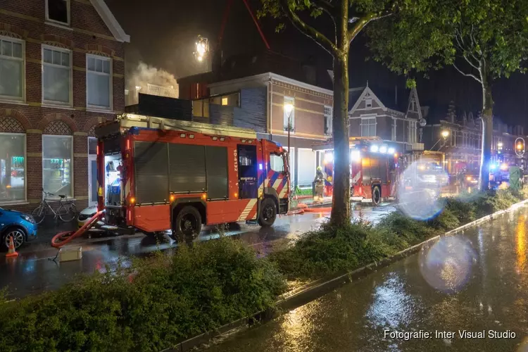 Gewonde bij brand in woning Stationstraat