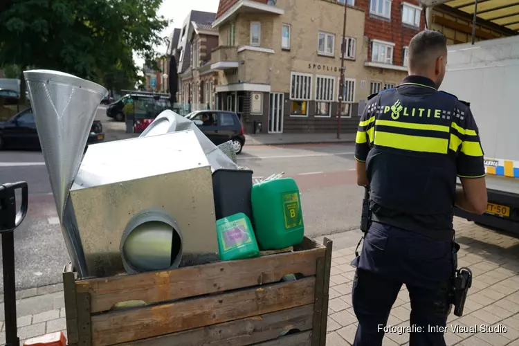 Hennepplantage in garagebox in Alkmaar