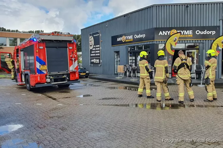 Brand bij cafetaria in Oudorp