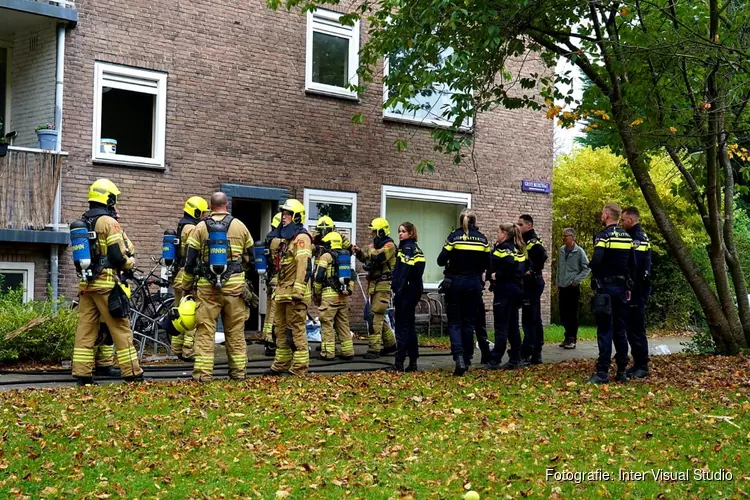 Brand in appartement in Alkmaar, vrouw aangehouden