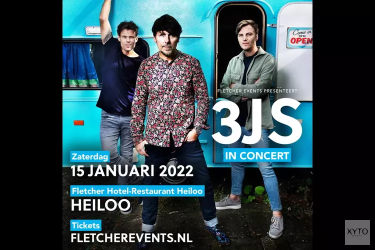 Op zaterdag 15 januari 2022 komen de 3JS naar Fletcher Hotel-Restaurant Heiloo. Kom genieten van deze fantastische avond!