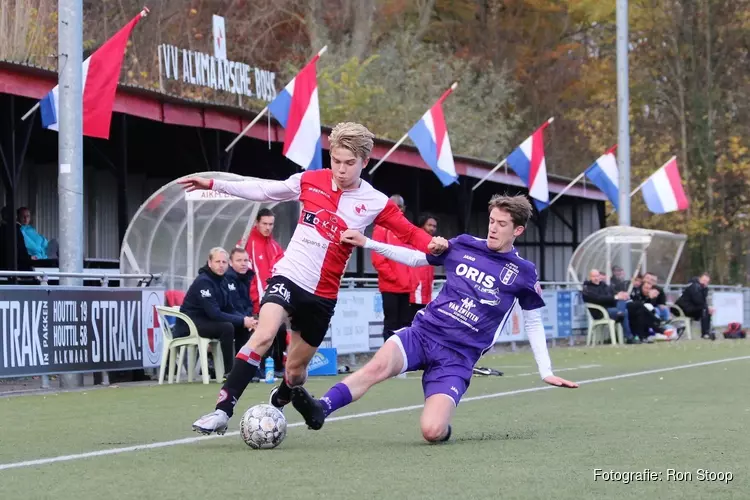 Alkmaarsche Boys komt net tekort tegen De Meteoor