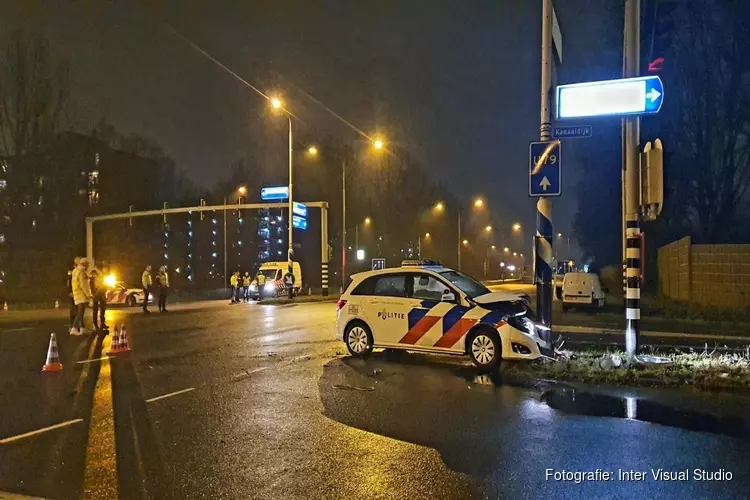 Politieauto betrokken bij ongeval