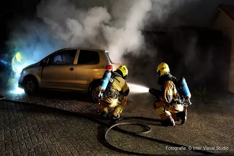 Autobrand in Egmond aan den Hoef