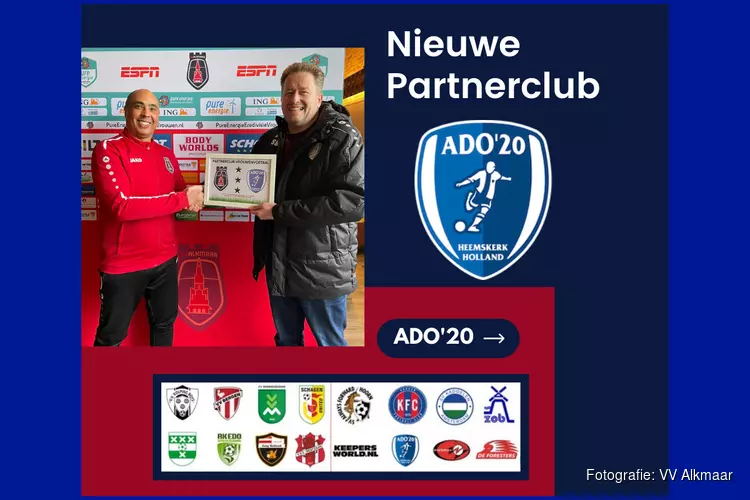 ADO &#39;20 nieuwe partnerclub VV Alkmaar
