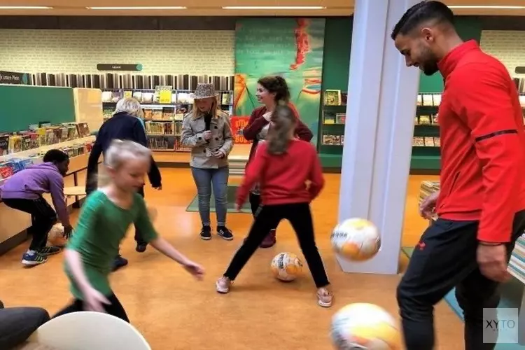 Voetbalfeest in de bieb