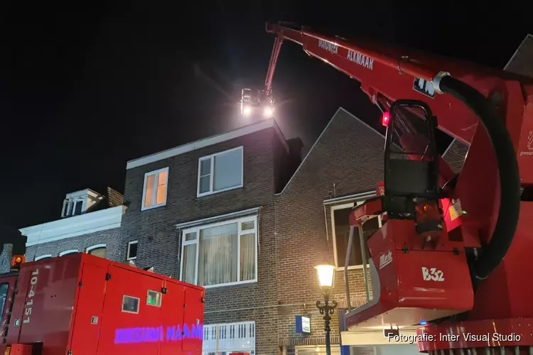 Brand in winkelpand op Limmerhoek in Alkmaar