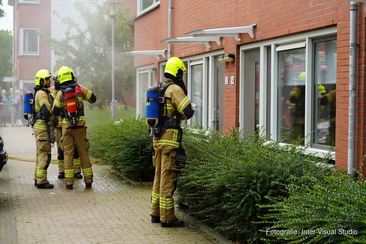 Brand in appartement in Heiloo