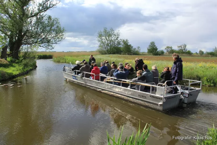 Vaartocht naar trilveen in Eilandspolder