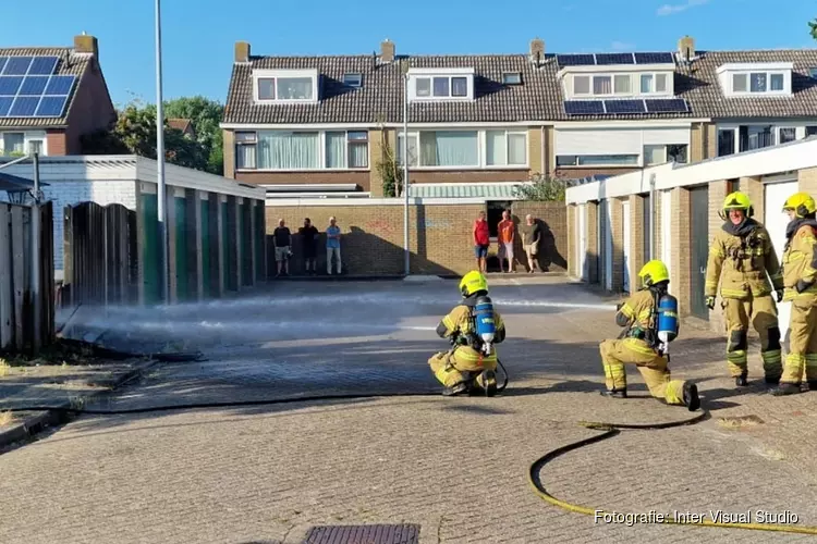 Flinke steekvlam bij barbecue in Oudorp