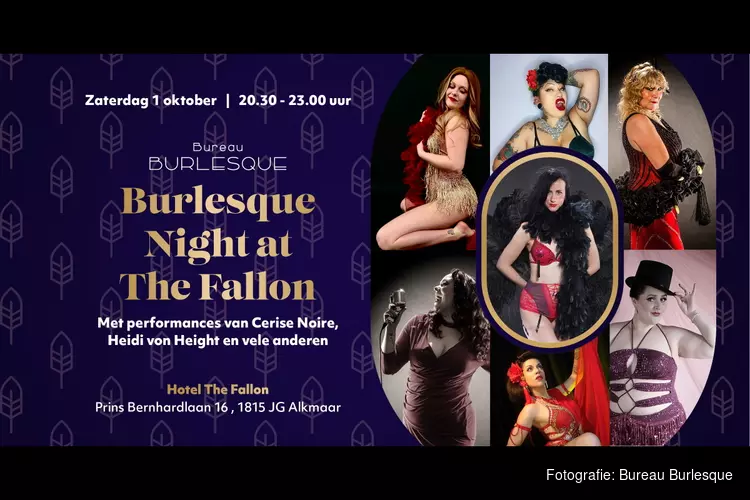 Burlesque Night bij Hotel The Fallon op 1 oktober
