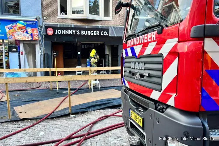 Brand in centrum van Alkmaar