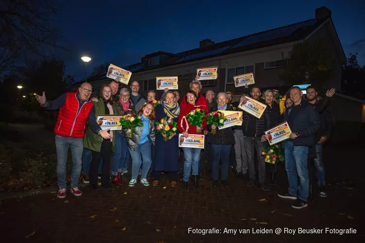 Inwoners Noord-Scharwoude verdelen 1 miljoen euro bij Postcode Loterij Miljoenennacht