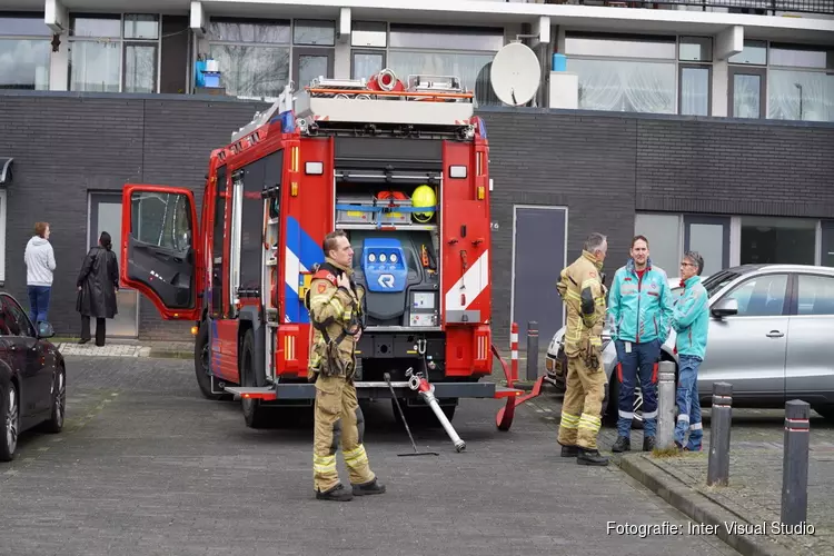 Oververhit pannetje op het vuur in Alkmaar