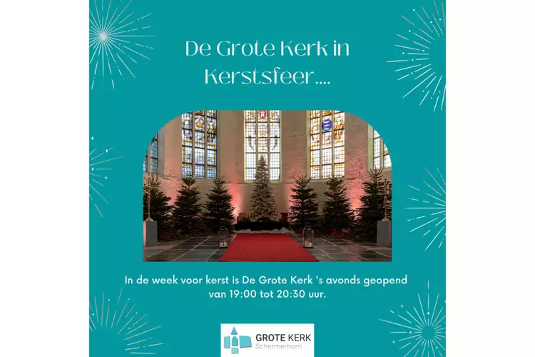 Grote Kerk Schermerhorn in Kerstsfeer