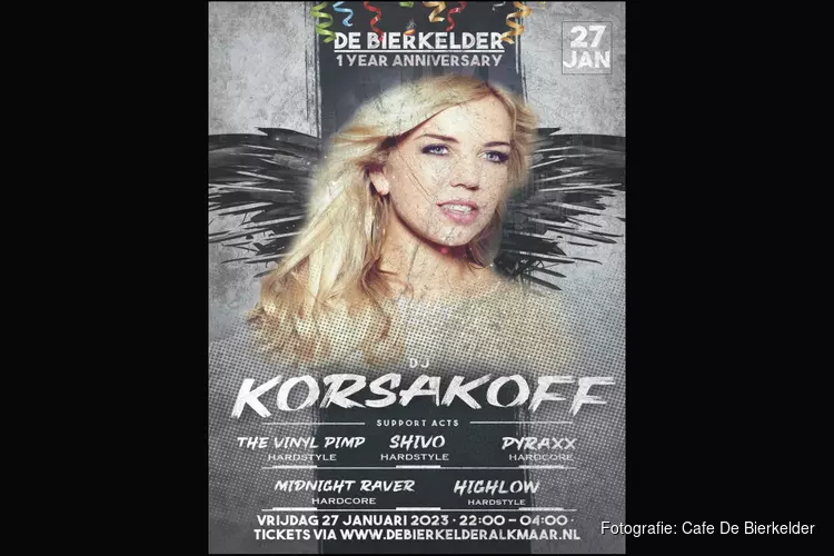 Vier samen met DJ Korsakoff het 1-jarig bestaan van de Bierkelder