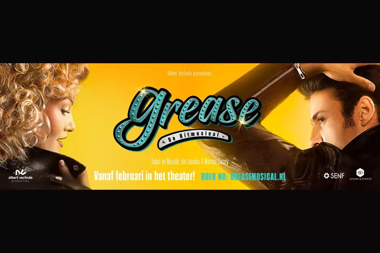 Grease De Hitmusical van 10 t/m 14 mei in TAQA Theater De Vest