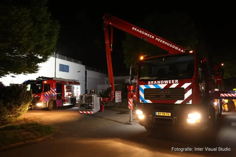 Brand in bedrijfspand op Vossenkoog