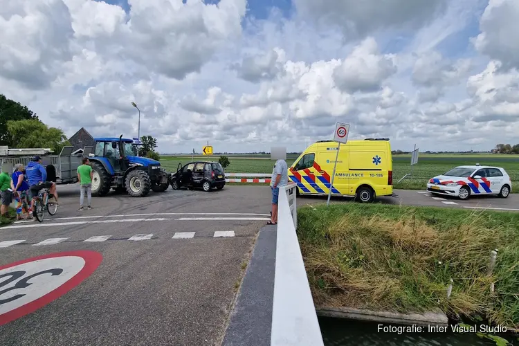 Tractorbestuurder onder invloed en veroorzaakt ongeluk