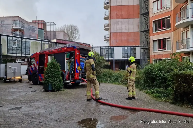 Brand in aanleunwoning Hoeverstaete in Alkmaar