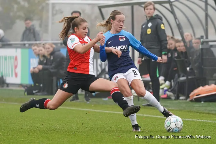 AZ hekkensluiter in Eredivisie Vrouwen na verlies bij Feyenoord