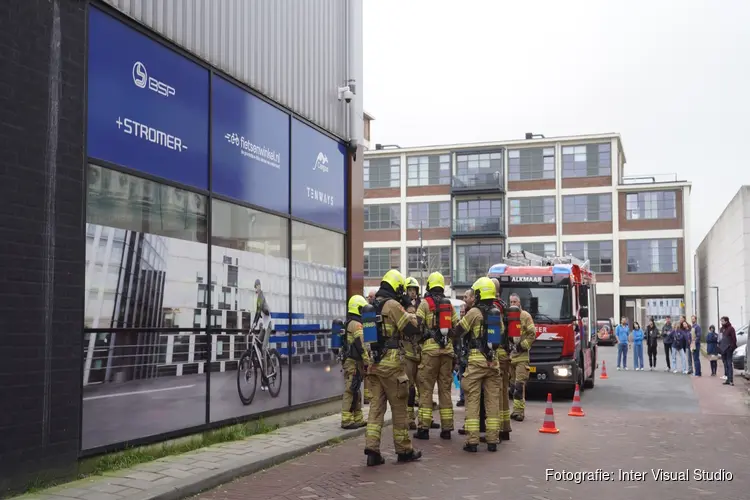 Brandmelding bij winkelcentrum in Alkmaar