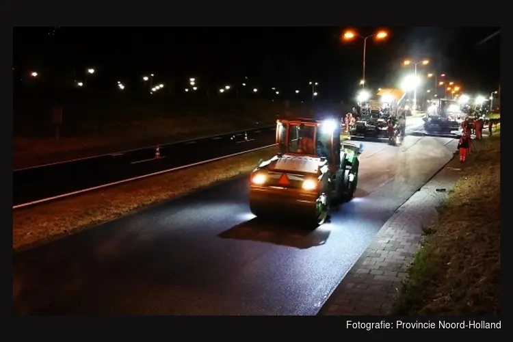 Nollenweg (N508) in Heerhugowaard in avond en nacht afgesloten