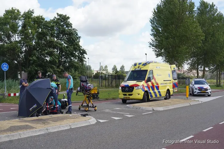 Scooterrijder gewond op Fluorietweg in Alkmaar