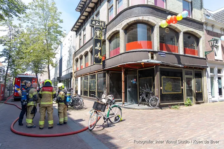 Brand in voormalig Chinees restaurant in Alkmaar