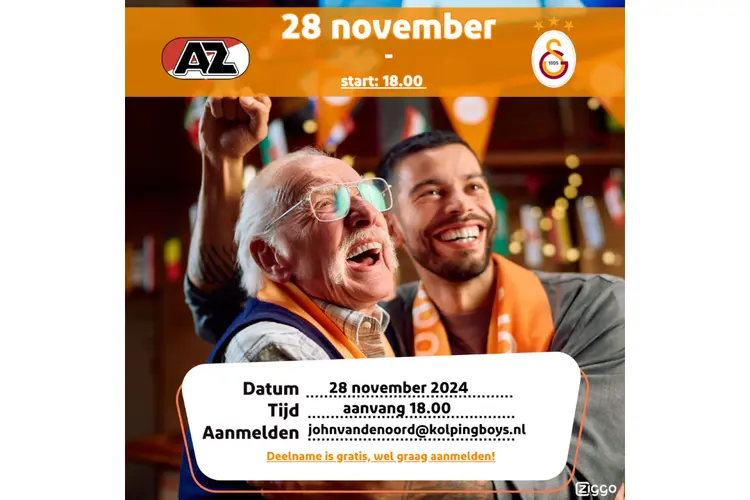 Uitnodiging voor een gezellige voetbalavond bij Kolping Boys!