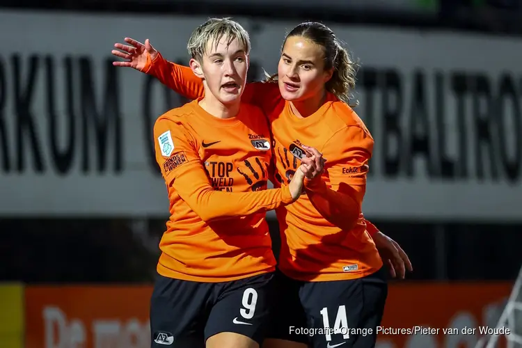 AZ Vrouwen naar winst in Zwolle